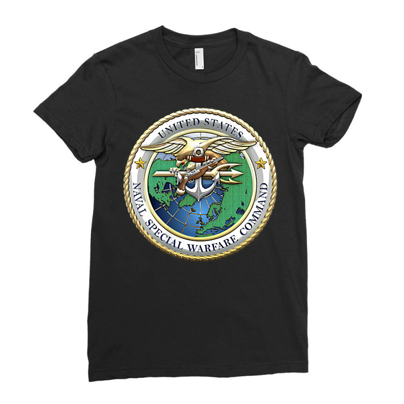 Us Naval Special Warfare Command Nswc Military Veteran T Shirt Ladies Fitted T-Shirt by adrienskradski | Artistshot