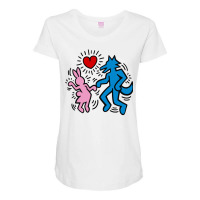 Beastars Haring Dance Maternity Scoop Neck T-shirt | Artistshot