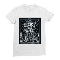 Hecate Tarot Card Triple Moon Goddess Witch Wiccan Pagan Ladies Fitted T-shirt | Artistshot