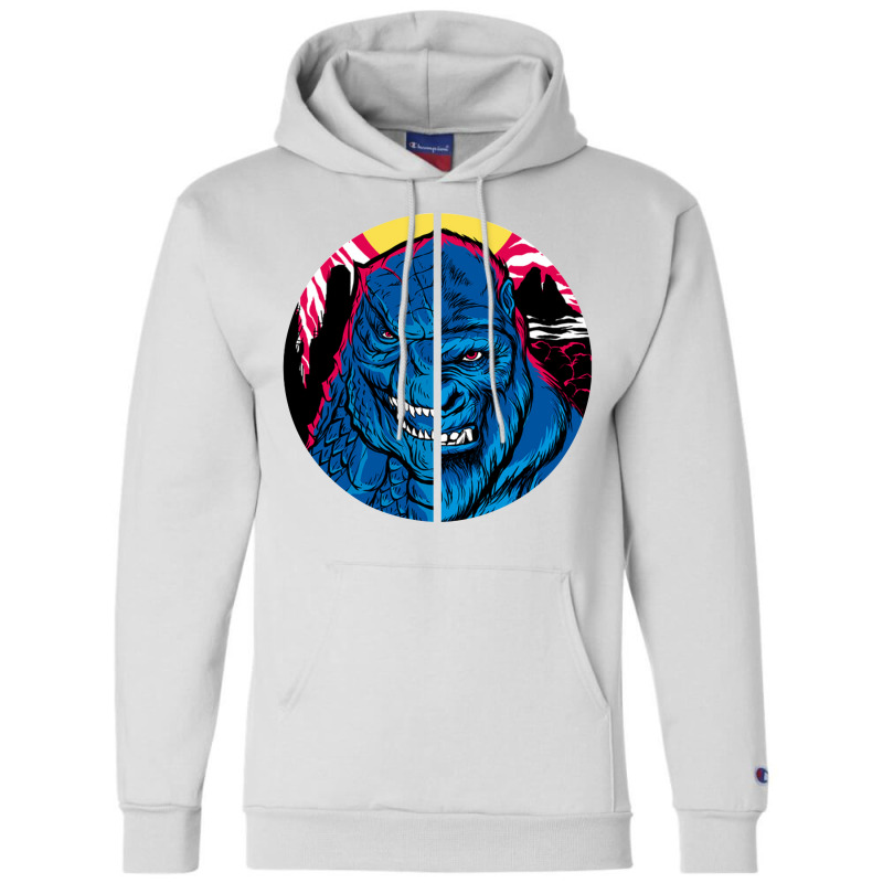 God Vs King Face Champion Hoodie | Artistshot