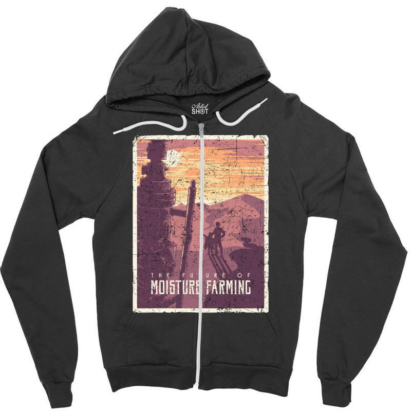 Future Moisture Farming Zipper Hoodie | Artistshot