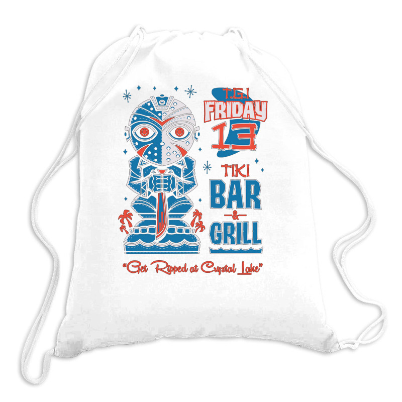 Friday 13 Tiki Bar Drawstring Bags | Artistshot