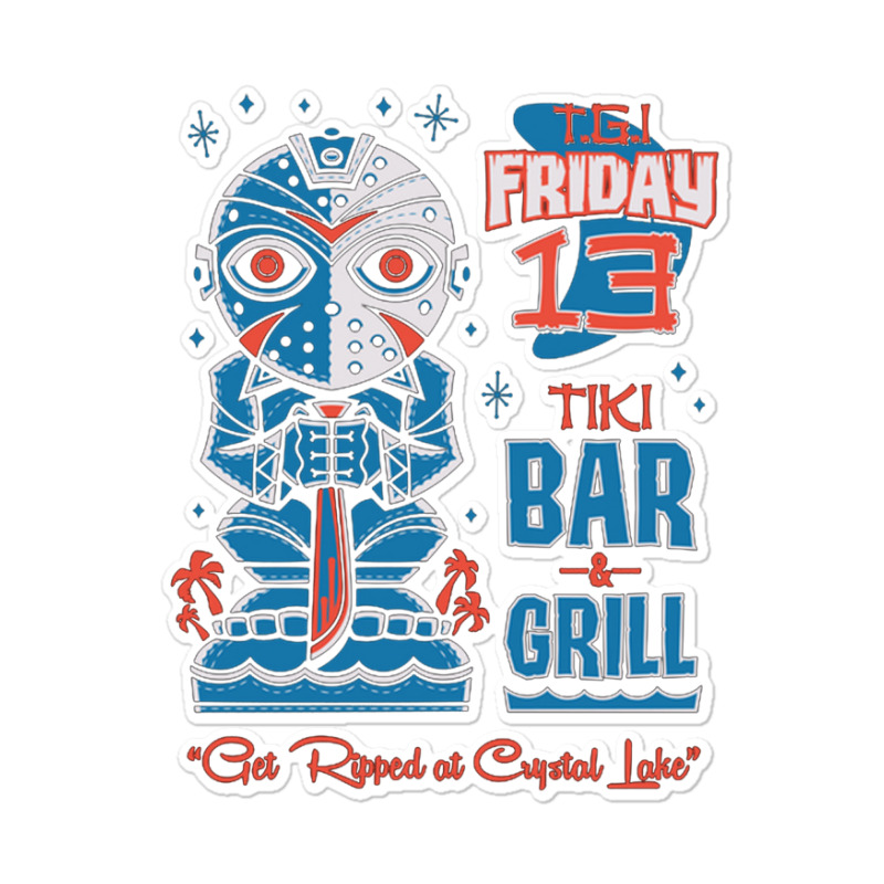 Friday 13 Tiki Bar Sticker | Artistshot