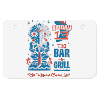 Friday 13 Tiki Bar Atv License Plate | Artistshot