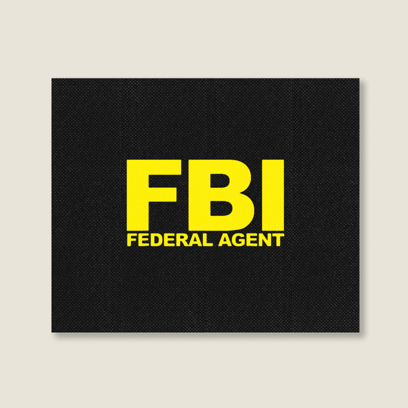 Fbi Federal Agent Landscape Canvas Print | Artistshot