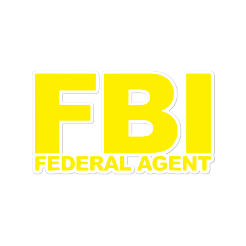 Fbi Federal Agent Sticker | Artistshot