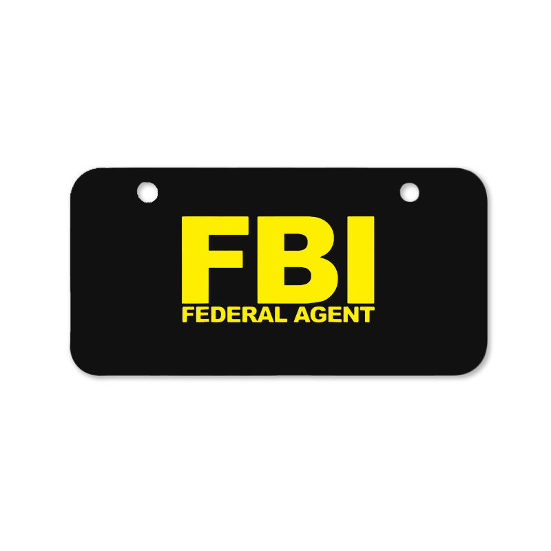 Fbi Federal Agent Bicycle License Plate | Artistshot