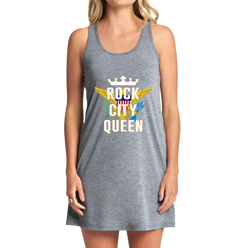 Womens Rock City St. Thomas Virgin Islands Usvi Tank Dress by jeniperlopes | Artistshot