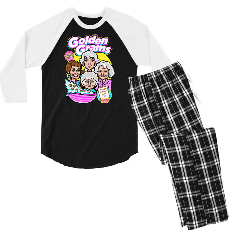 Golden Grams Cereal Men's 3/4 Sleeve Pajama Set | Artistshot