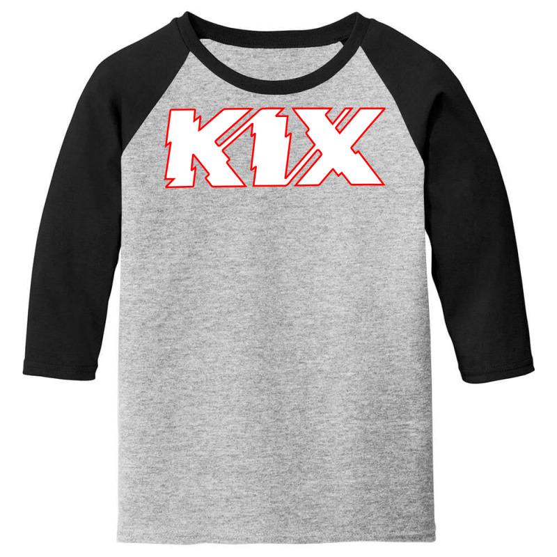 Kix Blow My Fuse Logo Youth 3/4 Sleeve | Artistshot