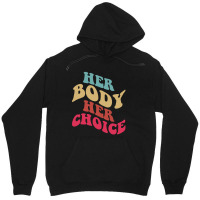 Her Body Her Choice Feminist Womens Vintage Feminist Unisex Hoodie | Artistshot