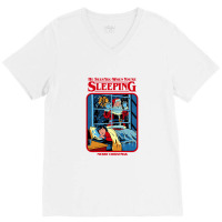 Sleeping Merry Christmas V-neck Tee | Artistshot