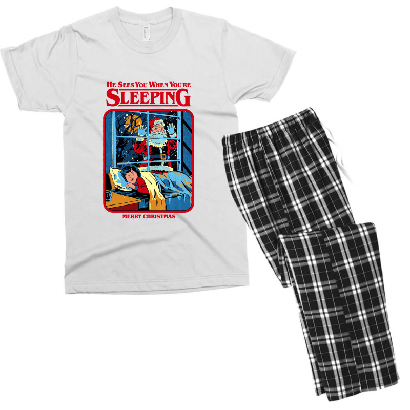 Sleeping Merry Christmas Men's T-shirt Pajama Set | Artistshot