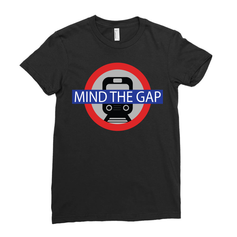 Mind The Gap London Train Long Sleeve Roundel Hoodie Ladies Fitted T-Shirt by lelalucin | Artistshot