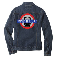 Mind The Gap London Train Long Sleeve Roundel Hoodie Ladies Denim Jacket | Artistshot