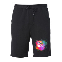 Happy Holi Color India Hindu Happy Holi Fleece Short | Artistshot