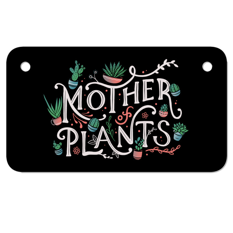 Mother Of Plants Motorcycle License Plate | Artistshot