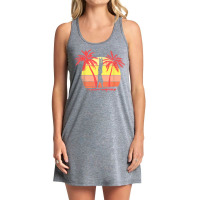 Gymnast Parallel Bar Summer Sunset 80s Palm T Shirt Tank Dress | Artistshot