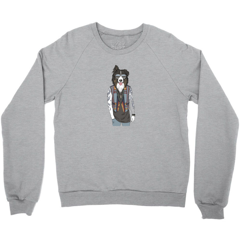 Australian Husky Dog Hipster Crewneck Sweatshirt by suemac2020 | Artistshot