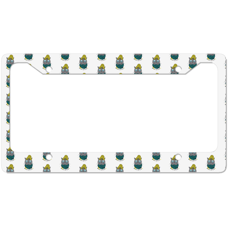 Hipster Catster License Plate Frame | Artistshot