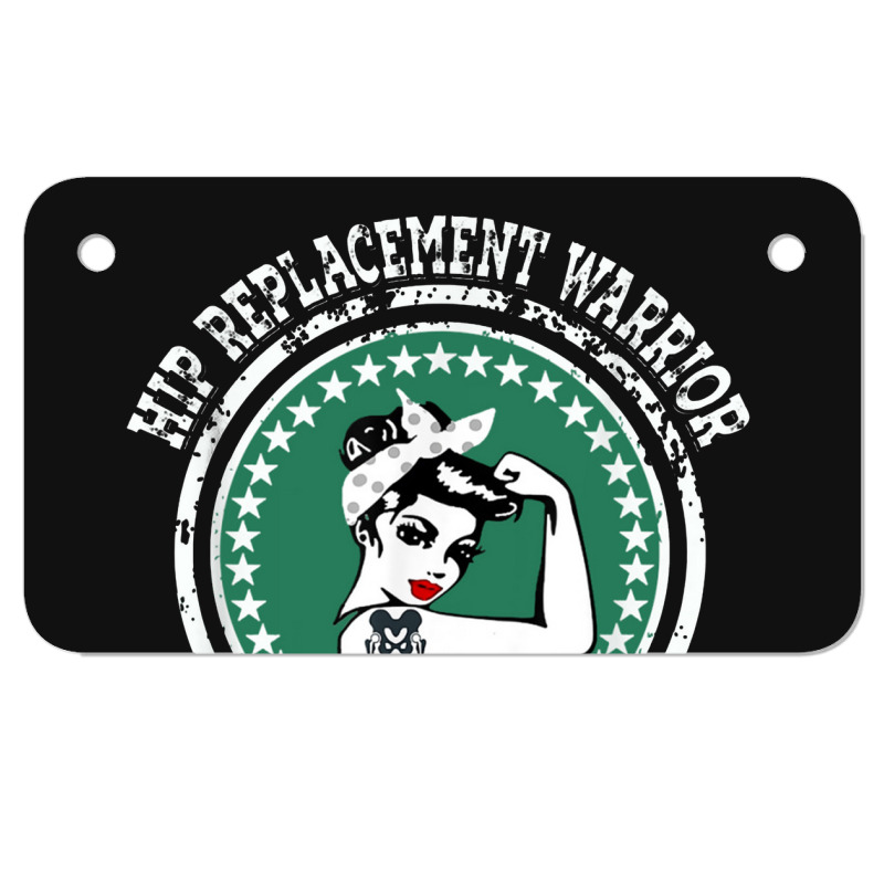 Hip Replacement Warrior Gift New Joint Surgery For Women Motorcycle License Plate | Artistshot