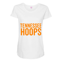 Tennessee Hoops Shirt Basketball Fan Orange White Cheer Tee Maternity Scoop Neck T-shirt | Artistshot