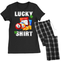 Lucky Lottery, Gambling Fun Lotto T Shirt, Dk Women's Pajamas Set | Artistshot