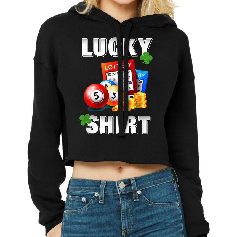 Lucky Lottery, Gambling Fun Lotto T Shirt, Dk Cropped Hoodie by webberoliveria | Artistshot