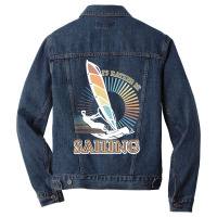 Sailing T  Shirt I'd Rather Be Sailing   Vintage Sailing T  Shirt Men Denim Jacket | Artistshot