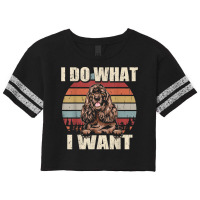 Cocker Spaniel I Do What I Want Funny Dog Vintage Retro T Shirt Scorecard Crop Tee | Artistshot