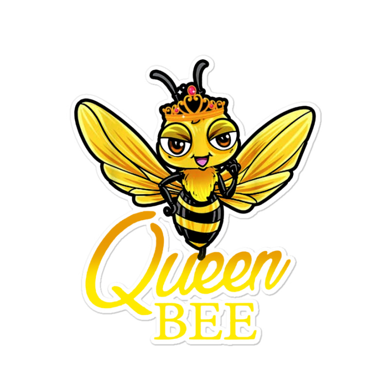 Bee Crown Cute Honey Bee Sticker | Artistshot