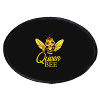 Bee Crown Cute Honey Bee Oval Patch | Artistshot