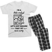 Data Analyst Data Analysis Scientist Analytic Men's T-shirt Pajama Set | Artistshot