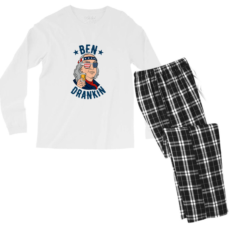 Drinking Beer Men's Long Sleeve Pajama Set by roberttice | Artistshot