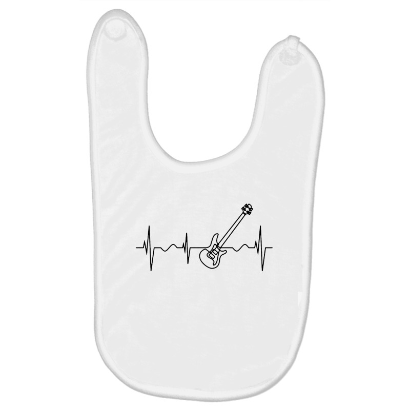 Bass Guitar Heartbeat Baby Bibs by Cole Tees | Artistshot