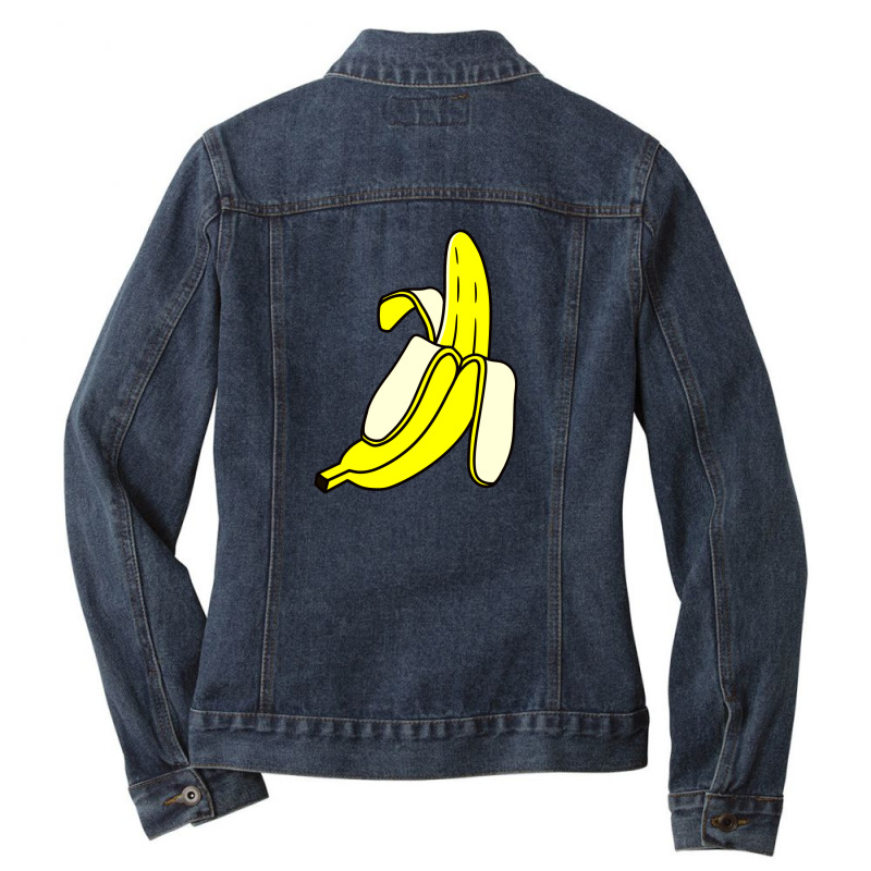 Large Banana Ladies Denim Jacket | Artistshot