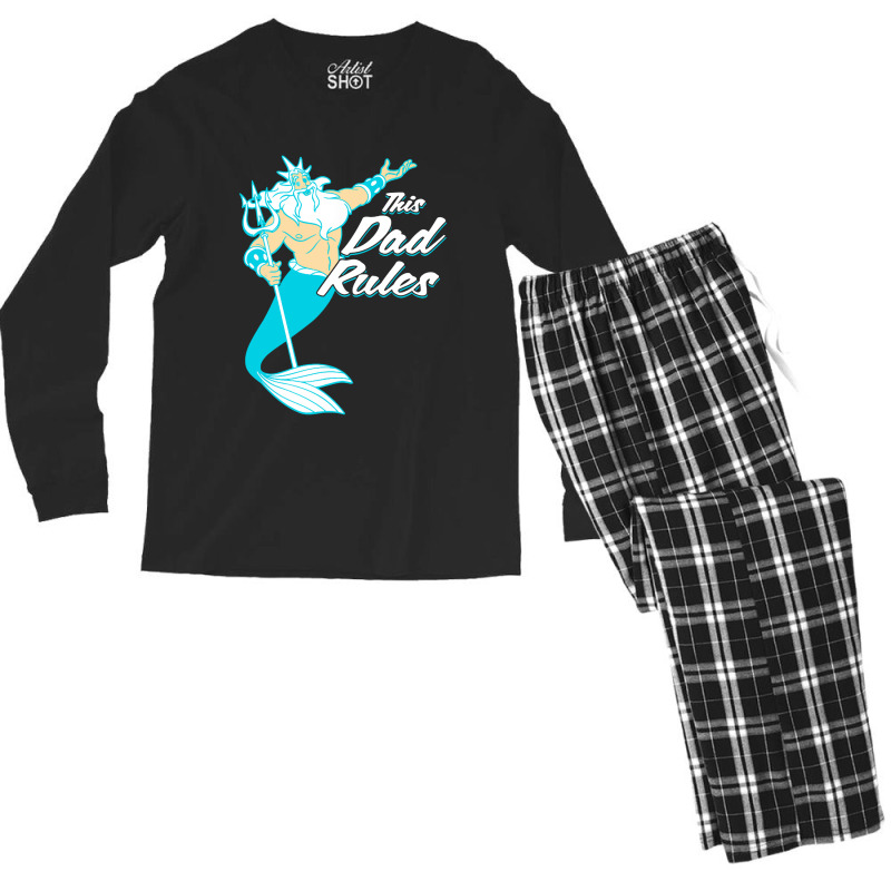 Mermaid King Triton Men's Long Sleeve Pajama Set by Bulumata | Artistshot