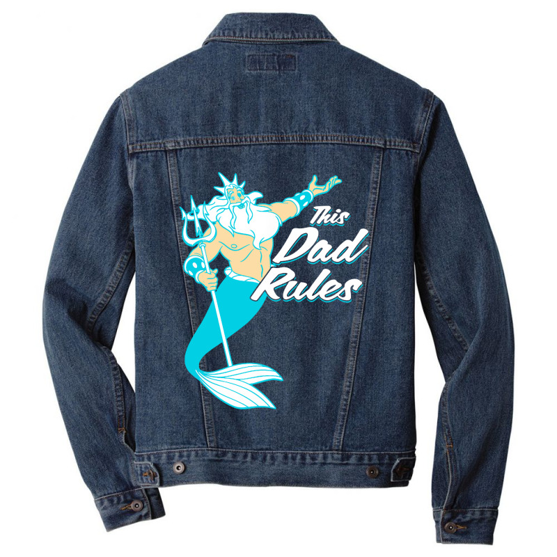 Mermaid King Triton Men Denim Jacket by Bulumata | Artistshot