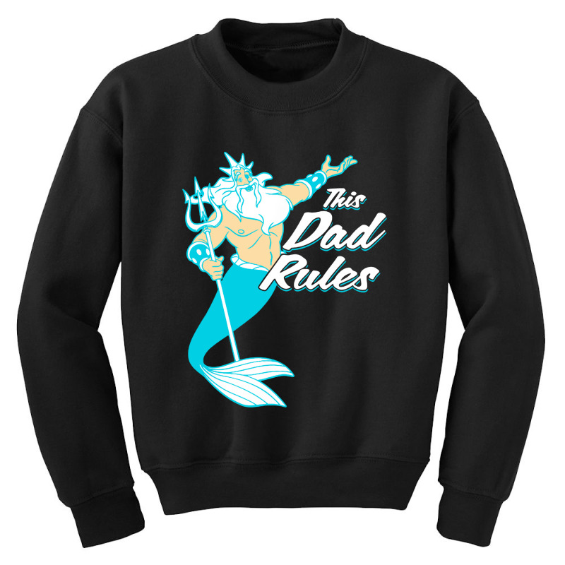 Mermaid King Triton Youth Sweatshirt by Bulumata | Artistshot