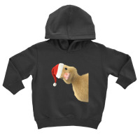 Santa Duck Peeking Or Peking Christmas Duck Pun Chef Giftve Toddler Hoodie | Artistshot