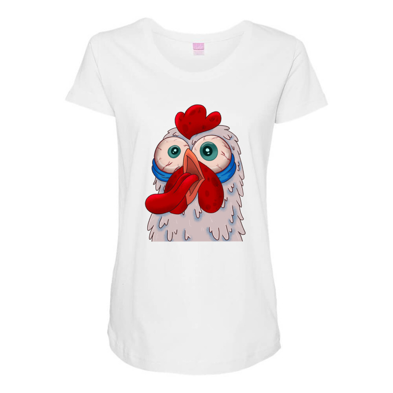 Rooster Maternity Scoop Neck T-shirt by ArunTees | Artistshot