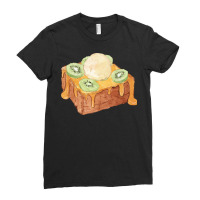 Brick Toast Bread Lover T  Shirt Honey Bread Brick Toast Topped With K Ladies Fitted T-shirt | Artistshot