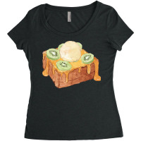 Brick Toast Bread Lover T  Shirt Honey Bread Brick Toast Topped With K Women's Triblend Scoop T-shirt | Artistshot