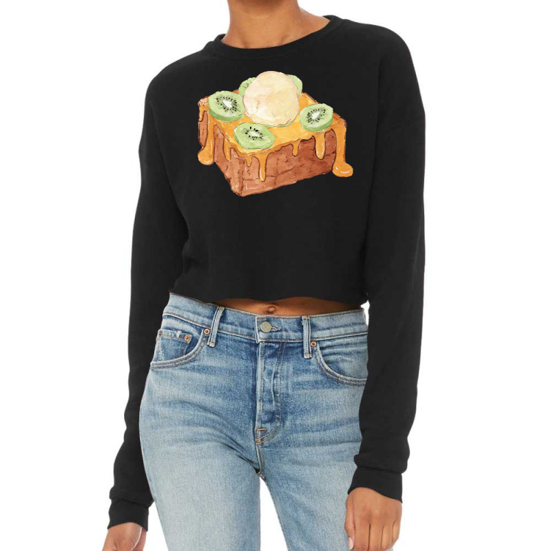 Brick Toast Bread Lover T  Shirt Honey Bread Brick Toast Topped With K Cropped Sweater by difficultasian | Artistshot