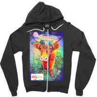 Holy Cow Zipper Hoodie | Artistshot