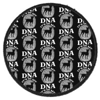 Patterdale T  Shirt Patterdale Terrier It`s In My D N A Fingerprint T Round Patch | Artistshot