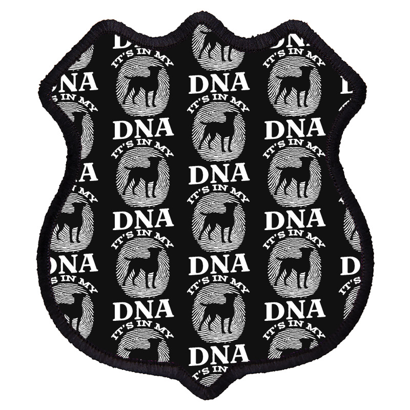 Patterdale T  Shirt Patterdale Terrier It`s In My D N A Fingerprint T Shield Patch by elephantjellyfish | Artistshot