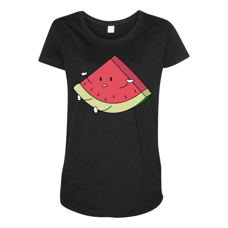 Funny Watermelon T  Shirt Balancing Watermelon Funny Fruits Collection Maternity Scoop Neck T-shirt by gunwalebloomers | Artistshot