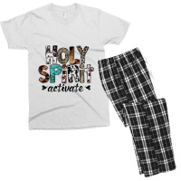 Holy Spirit Activate Cowhide Cowboy Western Southern Vibe Men's T-shirt Pajama Set | Artistshot