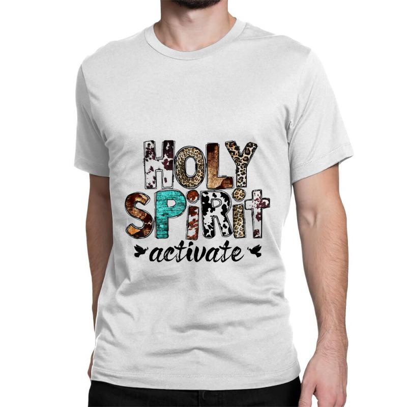 Holy Spirit Activate Cowhide Cowboy Western Southern Vibe Classic T-shirt | Artistshot